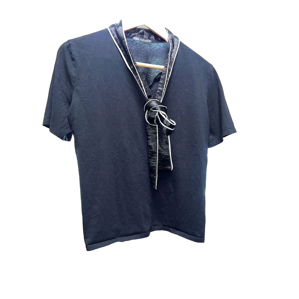 Zara Satin Effect Tie Top Size M Women
